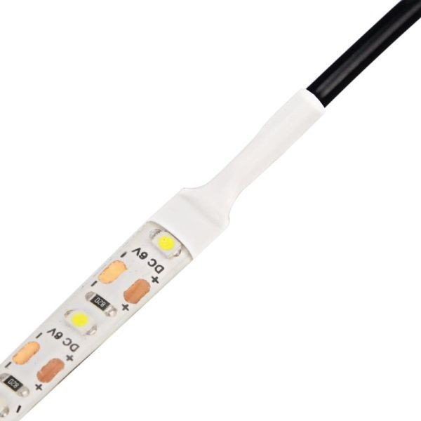 LEDテープライト 電球色 USB 5V 100CM 5050SMD 白ベース 60連 切断可 TVバックライト LEDテープ DD185_画像7