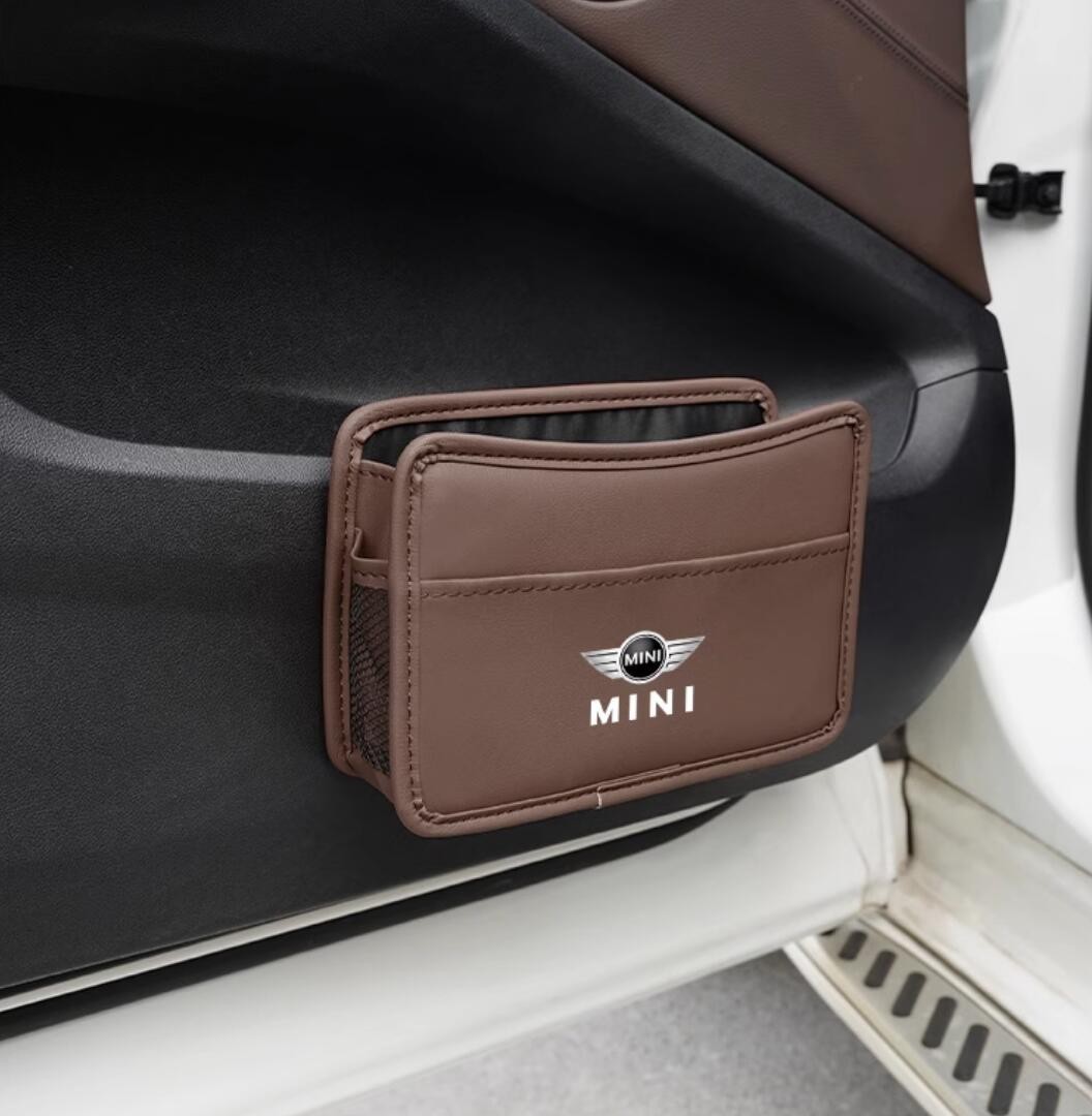 ★新品★BMW MINI ミニ★エンブレム 車用収納ケース車用ゴミ箱 車載収納 ティッシュ 収納小物入 スマホ収納 4色選択_画像3