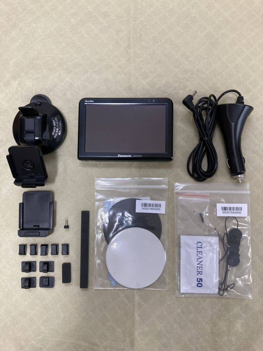Panasonic パナソニック 16GB SSDポータブルカーナビゲーション　CN-G510D Gorilla ゴリラ　5V型ワイドモニター　パーキング解除プラグ付属_画像2