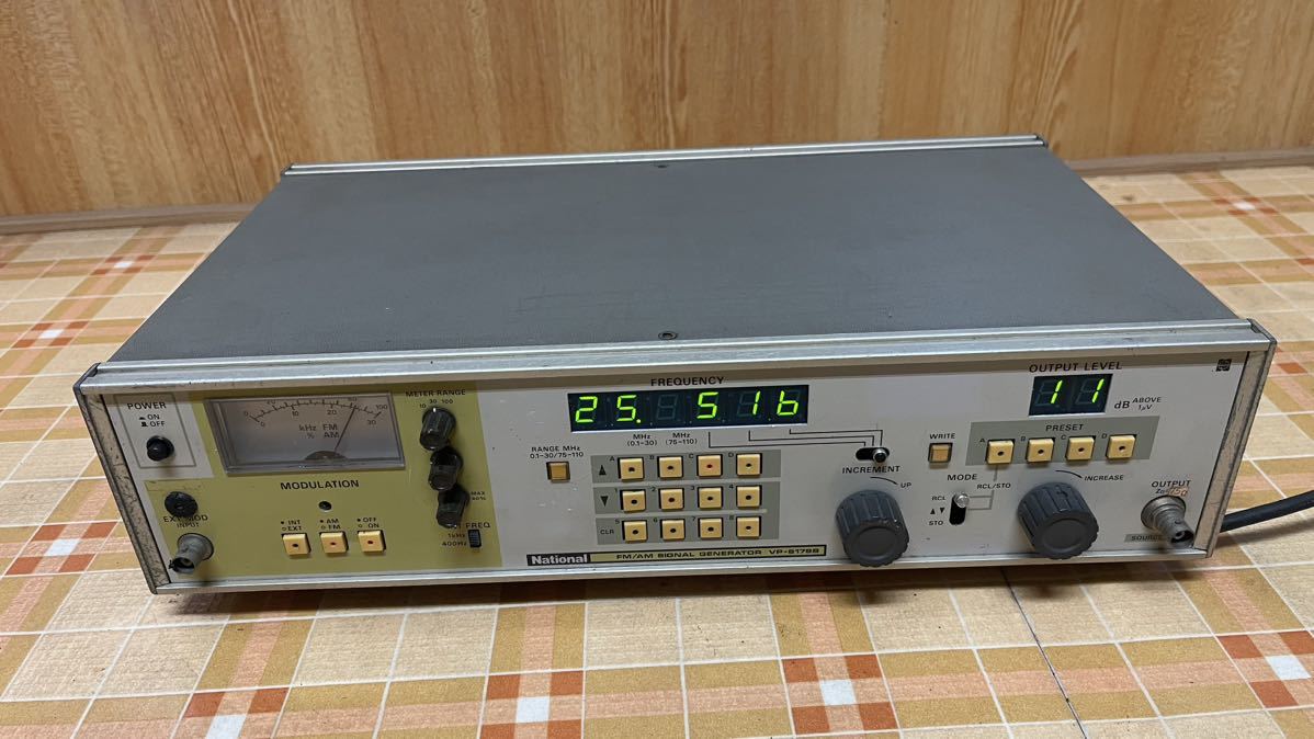 1 jpy start PANASONIC VP-8178B AM FM signal generator : Real 1 jpy start PANASONIC VP-8178B AM FM signal generator : Real