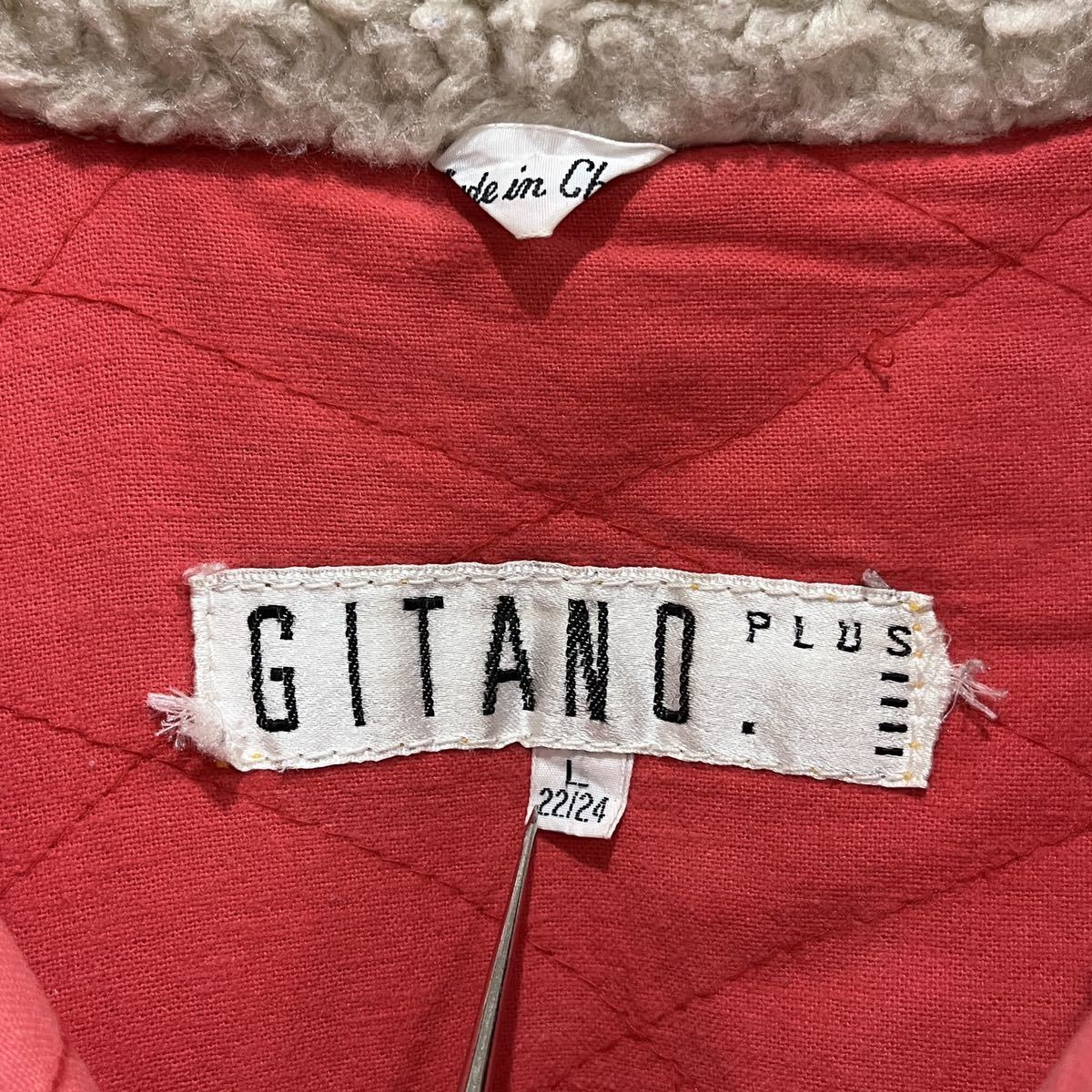 ビンテージ　GITANO　デザイン　ボア　デニム　ジャケット　Gジャン　ビッグサイズ　コート　230107_画像5