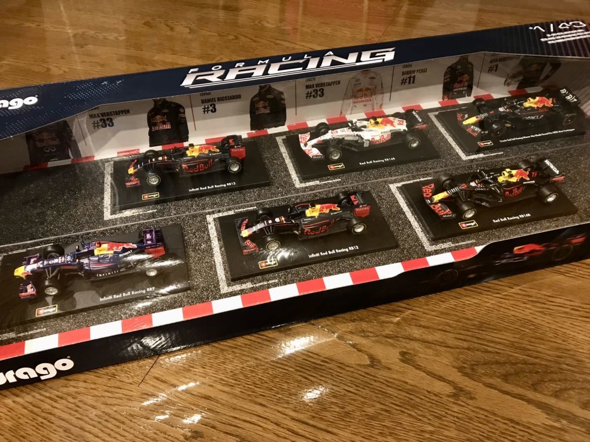 《新品》　未開封 burago ブラーゴ F1 1/43 Redbull Racing レッドブルレーシング 6台セット ありがとう号 ホンダ HONDA RENAULT_画像9