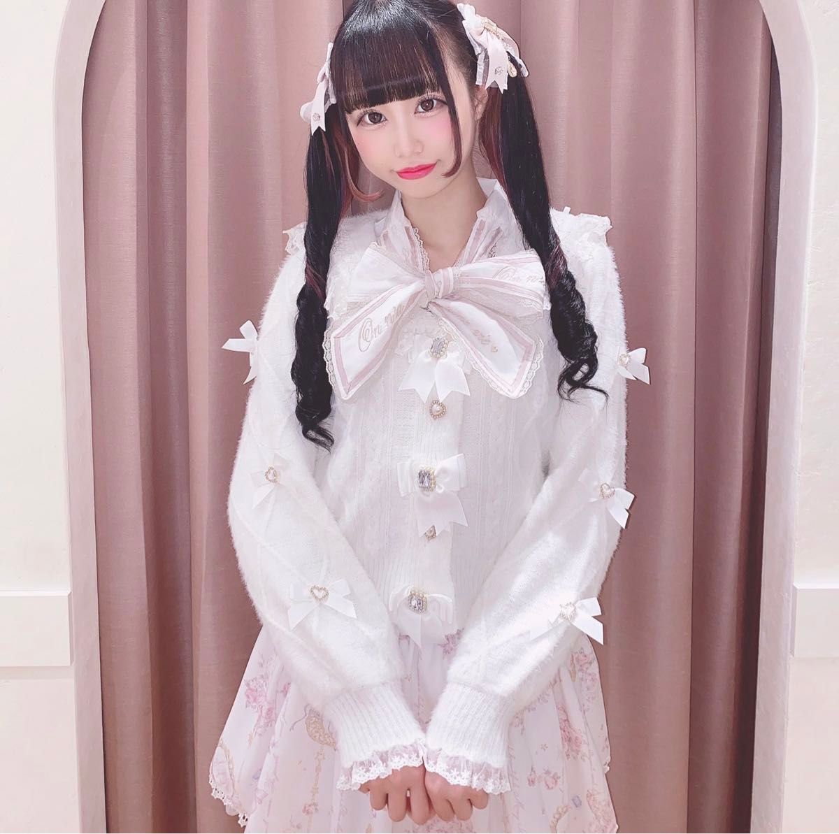 LIZLISA リボンスリーブセーラーカーディガン ホワイト|Yahoo LIZLISA リボンスリーブセーラーカーディガン ホワイト|Yahoo