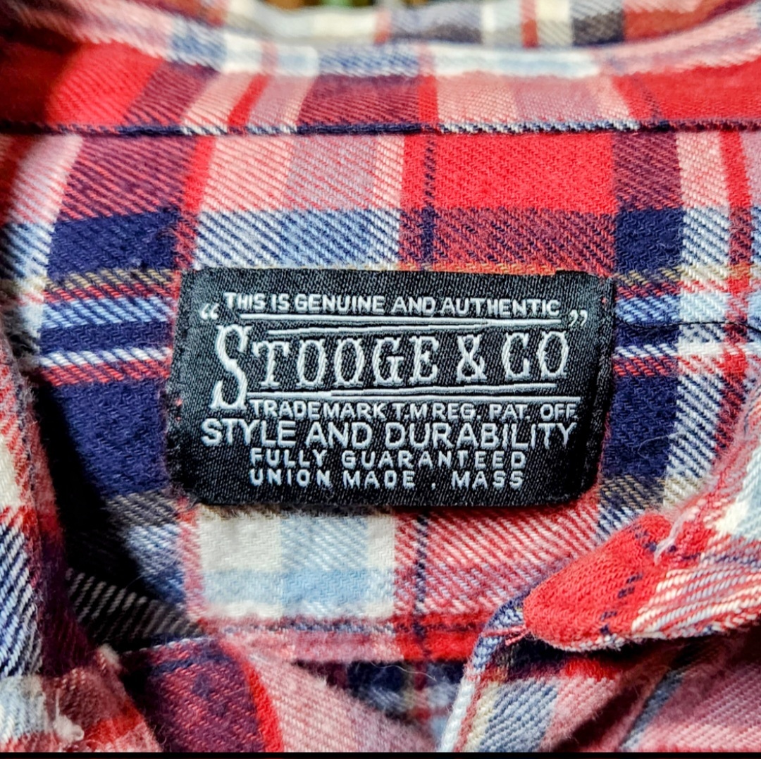 〔STOOGE＆CO〕Vietnam War Souvenir Flannel Shirt★ヴェトナム戦争ドクロ刺繍スカシャツ