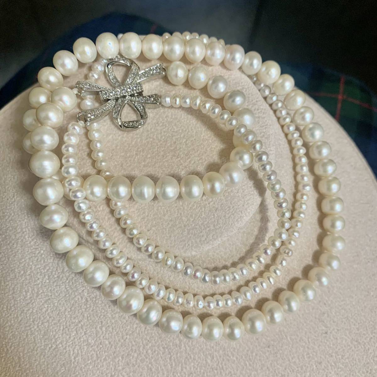 ベビーパール パールネックレス 真珠 真珠ネックレス SIVER ネックレス アクセサリー 淡水 バロックパール_画像1