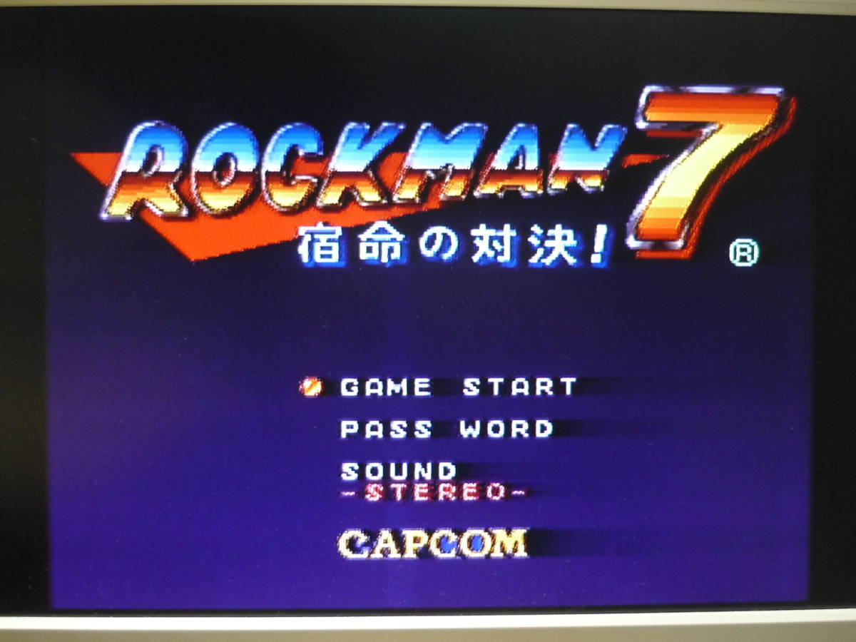 [管00]【送料無料】ゲームソフト SFC ロックマン7 宿命の対決 (箱説なし) スーパーファミコン 任天堂_画像5