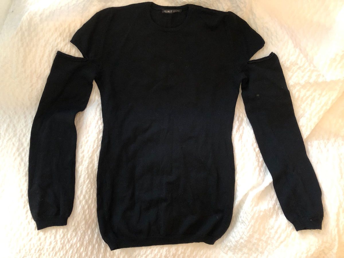 ヘルムートラング HELMUTLANG 本人期 カットアウト 丸首ニット ヘルムートラング HELMUTLANG 本人期 カットアウト 丸首ニット