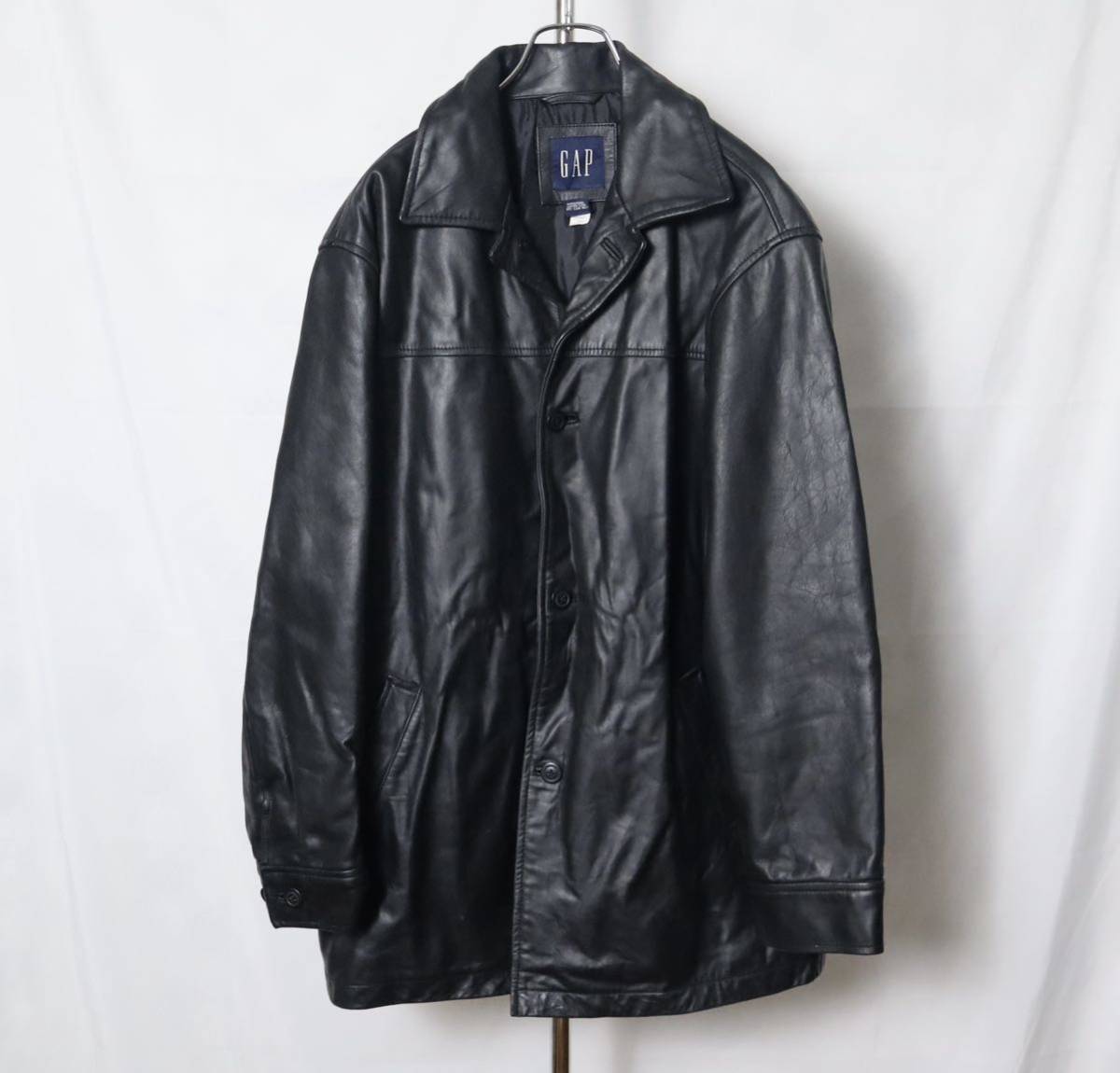 90s オールドギャップ レザーカーコート GAP leather 90年代 M メンズ ジャケット 革ジャン Schott コート ショット LONDON Paul Smith_画像1