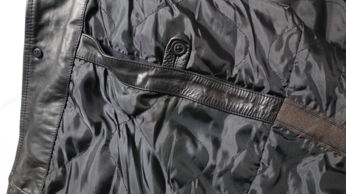 90s オールドギャップ レザーカーコート GAP leather 90年代 M メンズ ジャケット 革ジャン Schott コート ショット LONDON Paul Smith_画像8