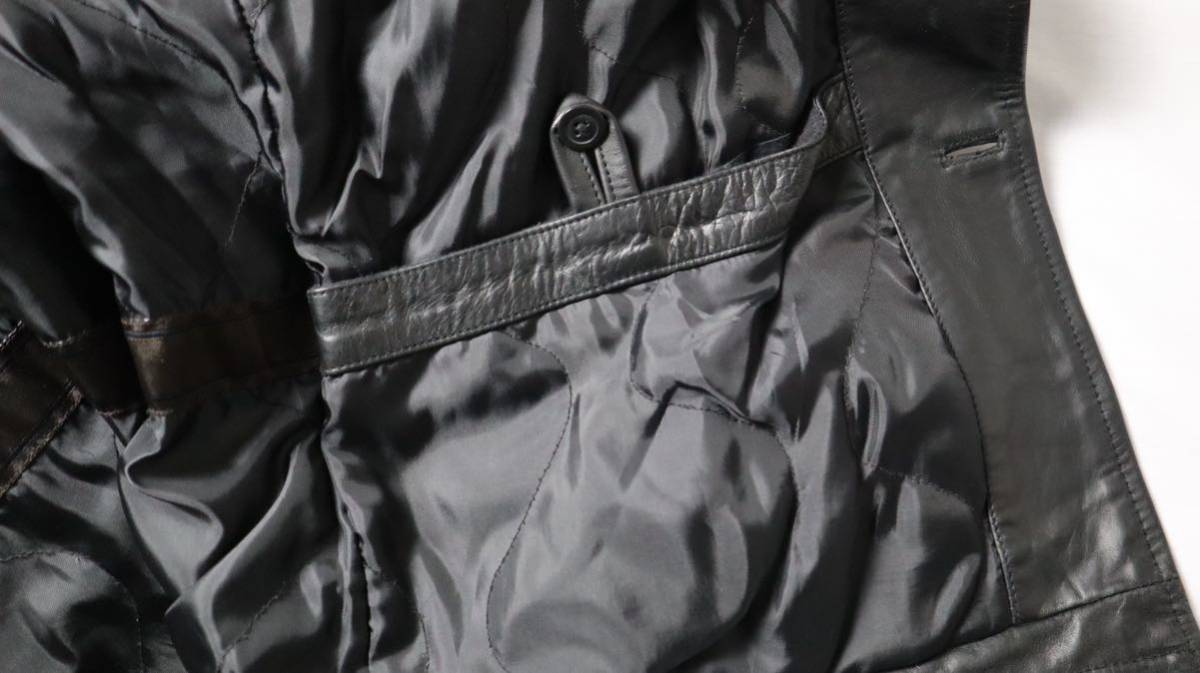 90s オールドギャップ レザーカーコート GAP leather 90年代 M メンズ ジャケット 革ジャン Schott コート ショット LONDON Paul Smith_画像6