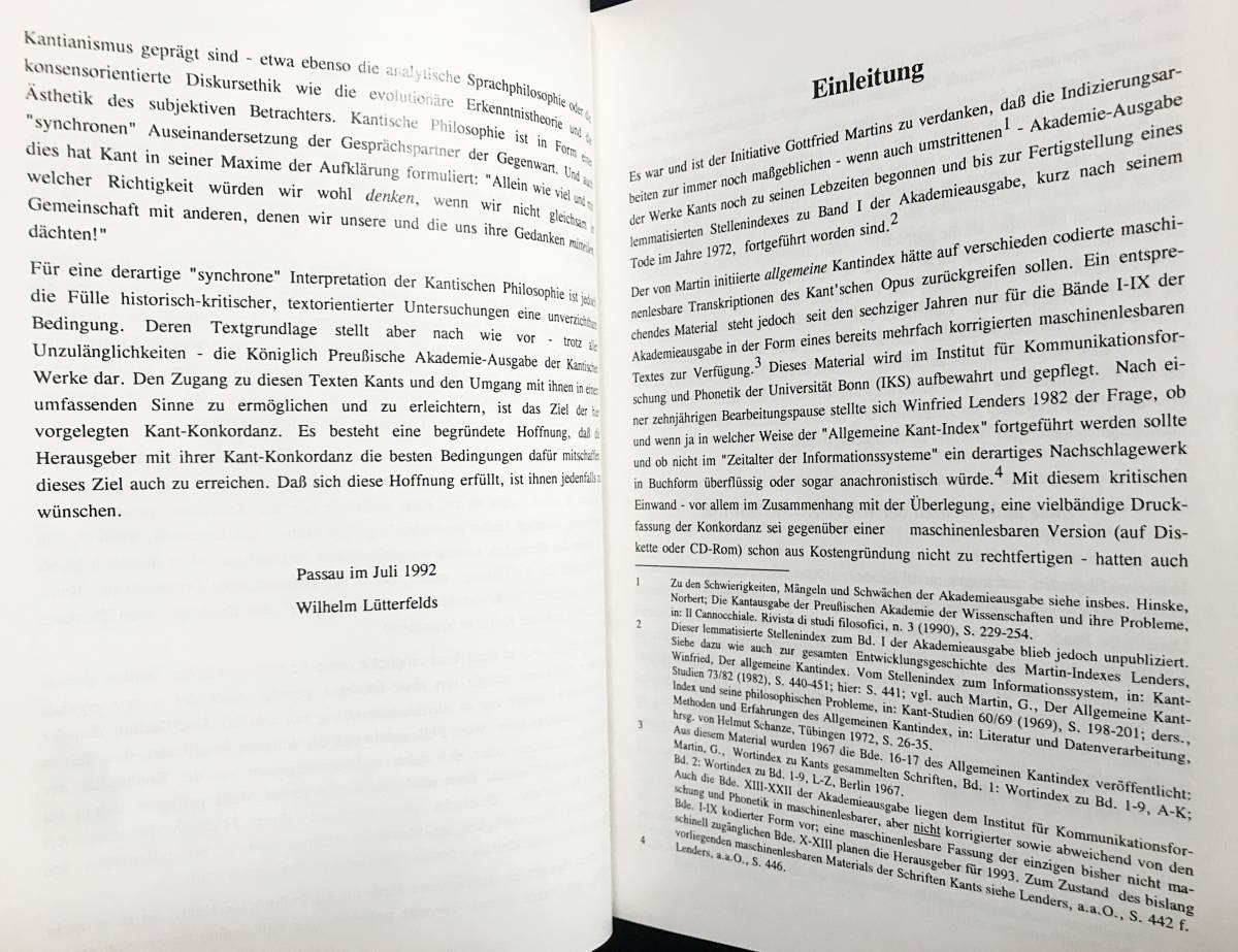 ■ドイツ語洋書 カント・コンコーダンス(用語索引) 全10巻揃【Kant-Konkordanz】Olms-Weidmann ●批判哲学 認識論 形而上学の画像5