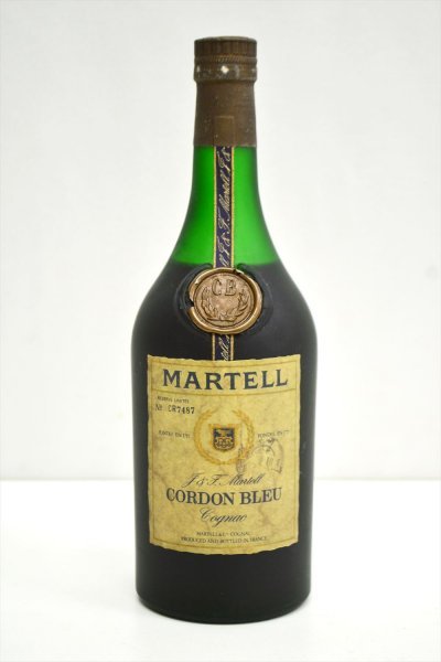 KM524●古酒未開栓!!●MARTELL マーテル コルドンブルー　グリーンボトル/旧ボトル　コニャック ブランデー 700ml_画像1