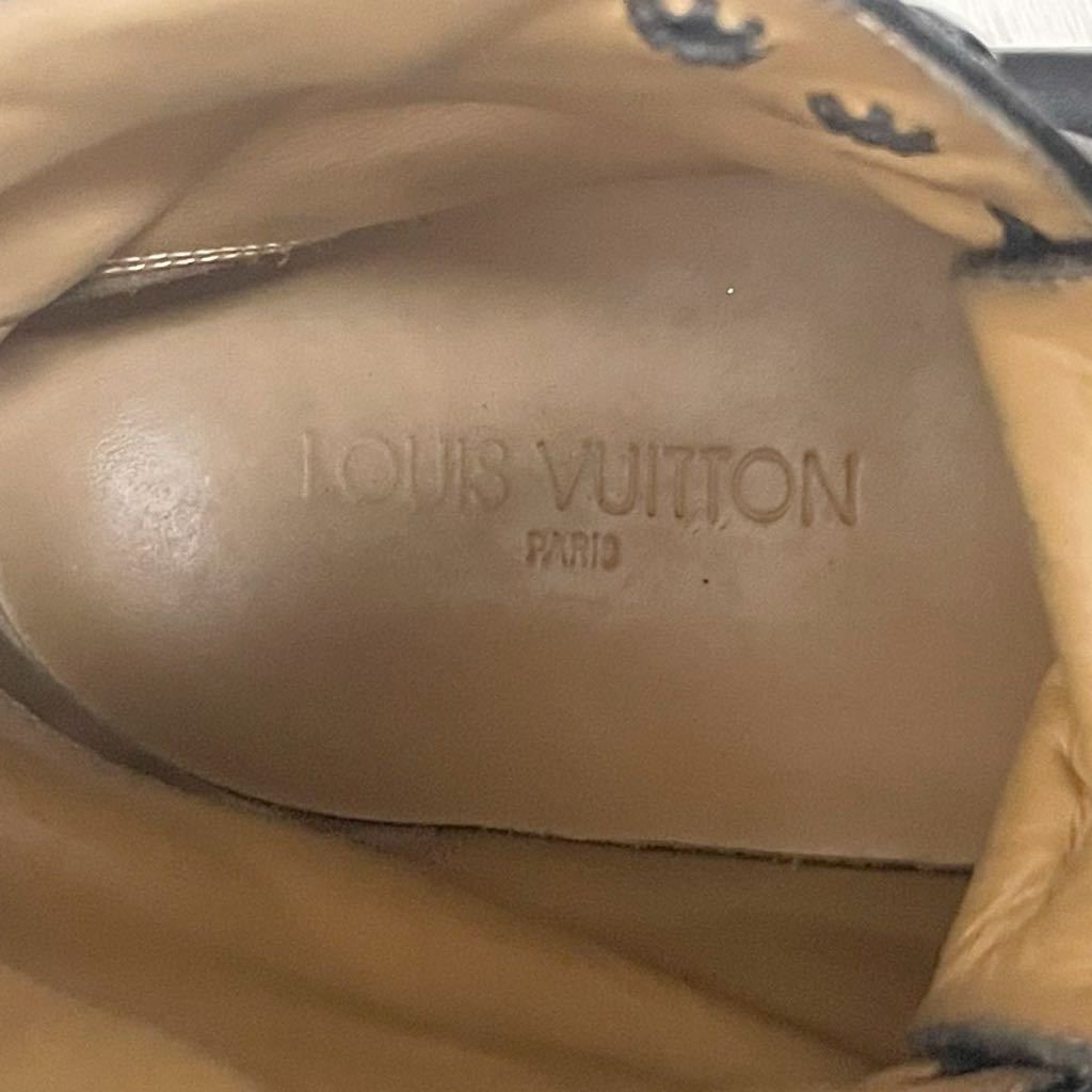 LOUIS VUITTON ルイヴィトン ブーツ ショートブーツ LVロゴ 黒 ブラック サイズ26.0 メンズ_画像9