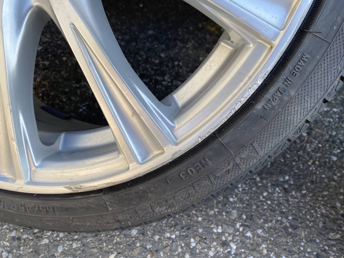 165/45R16トーヨーナノエナジー、ウェッズジョーカー6J-16インセット42㎜4本セット　タント　ウエイクなどに　軽自動車_画像6