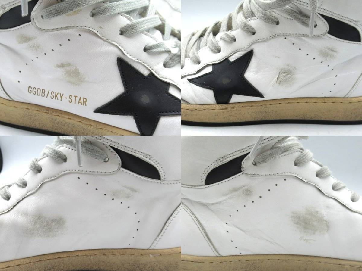 GOLDEN GOOSE ゴールデングース SKY STAR スカイスター GMF00230 F002190 サイズ43 27.5～28cm メンズ ハイカット シューズ 靴 スニーカー_画像3