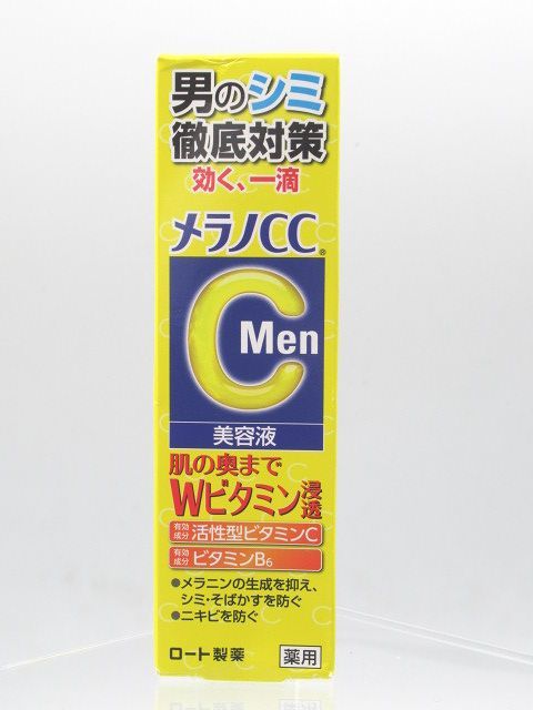 ◆未開封 ロート製薬 メラノCC Men 男性美容液 薬用しみ集中対策美容液 Wビタミン ビタミンC B6 日本製 20ml 医薬部外品◆_画像1