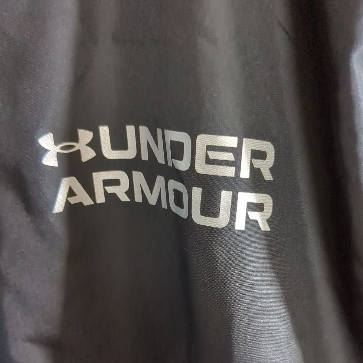 UNDER ARMOUR Under Armor тренировочный Parker нейлон переключатель защищающий от холода с изнанки флис жакет джерси серый черный мужской L размер 