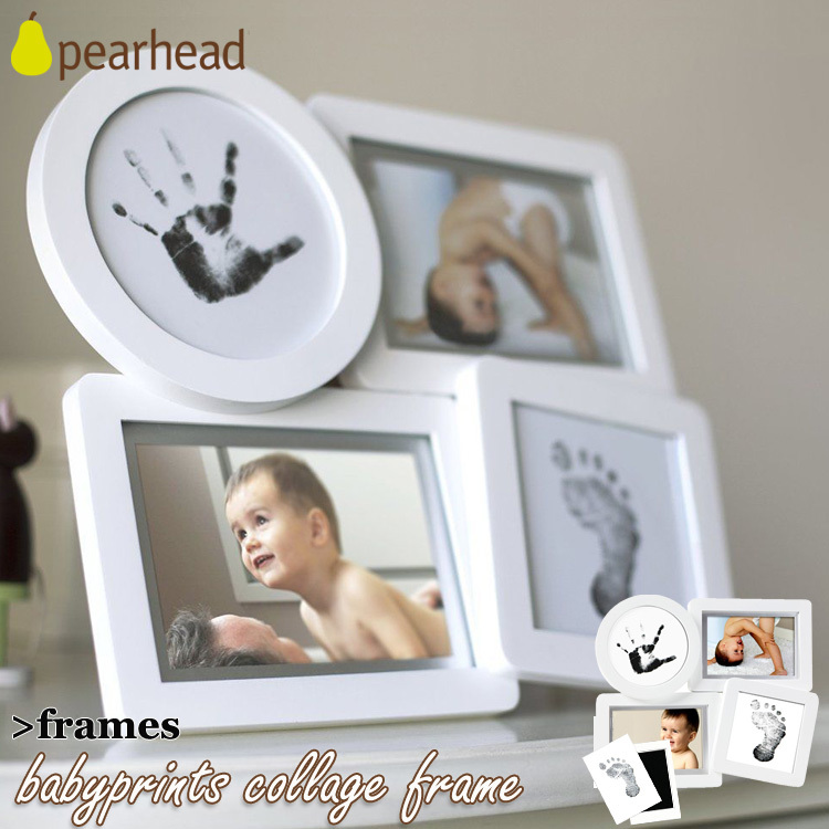  celebration of a birth inside festival . hand-print pair type picture frame pair head baby print ko Large . frame photograph inserting pearhead 13041