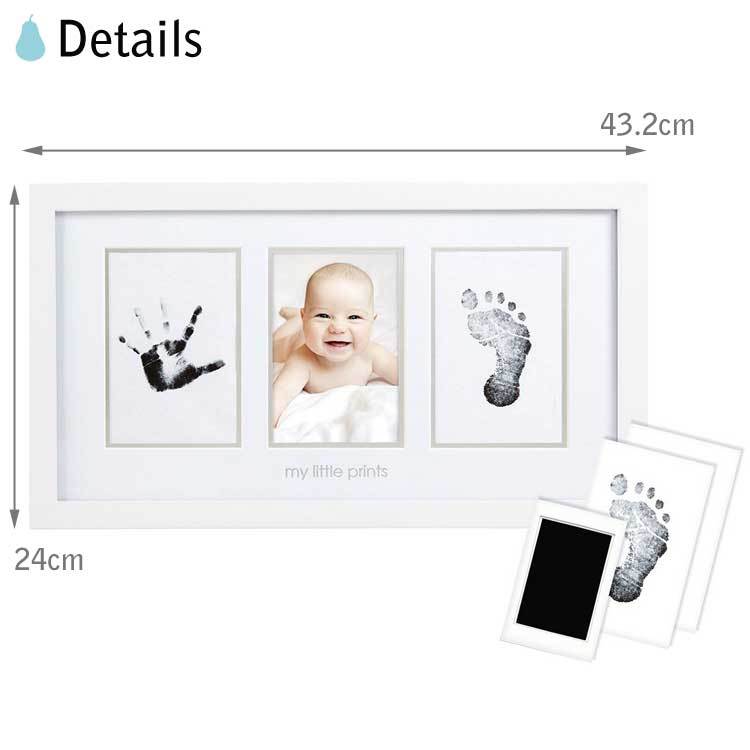  celebration of a birth inside festival . hand-print pair type picture frame pair head baby print photo frame photograph inserting pearhead 13032