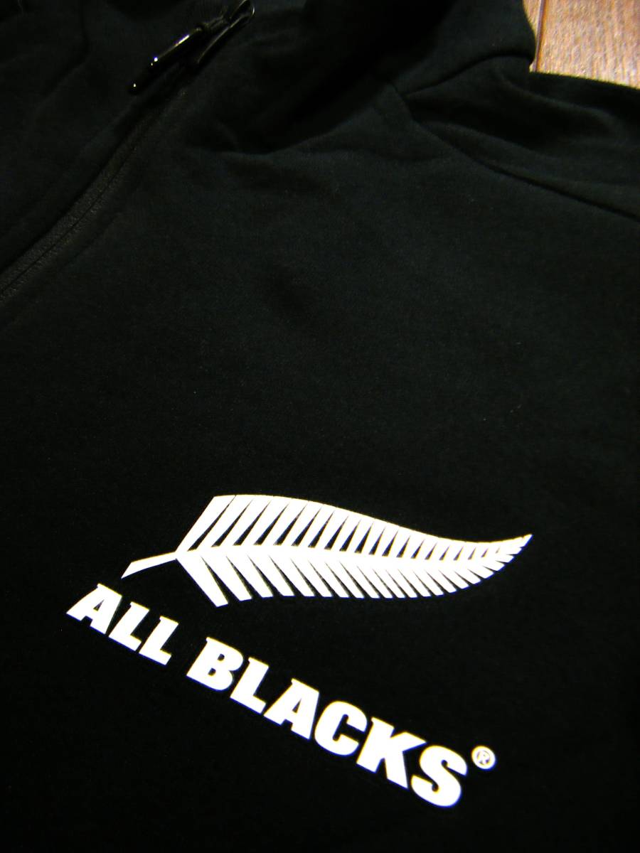 超伸縮/良品〇オールブラックス ALL BLACKS ニットブルゾン 3L～4L adidas Wフルジップ 黒色 オフィシャル_画像6