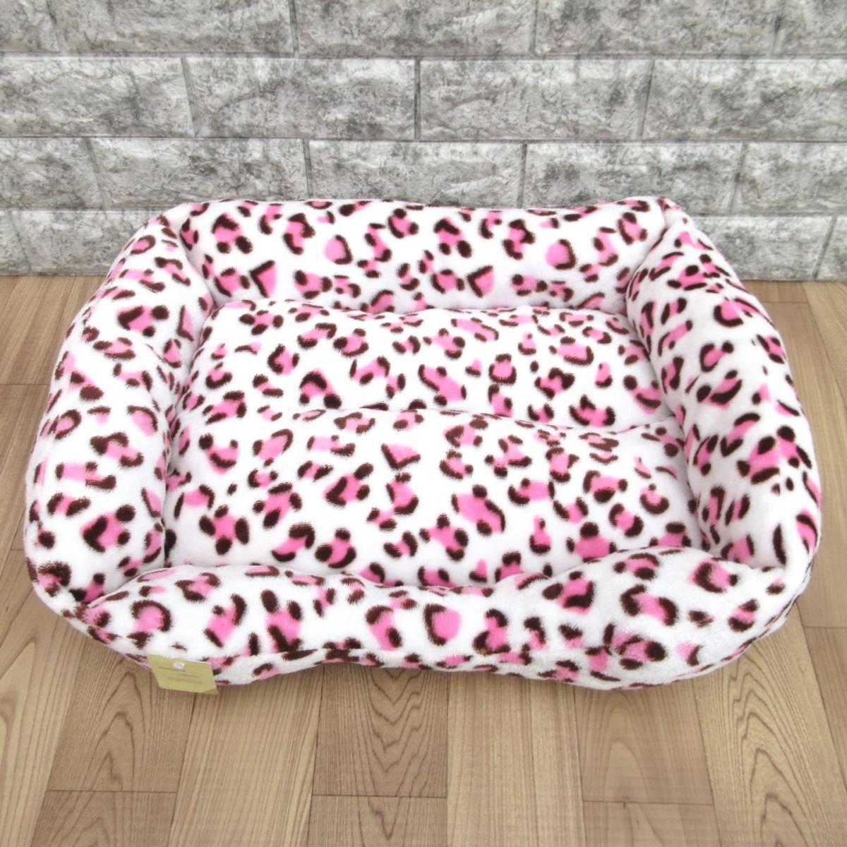 цена снижена! новый товар фланель квадратное домашнее животное bed * домашнее животное диван M размер леопардовая расцветка розовый коврик круг мытье мягкость теплый 