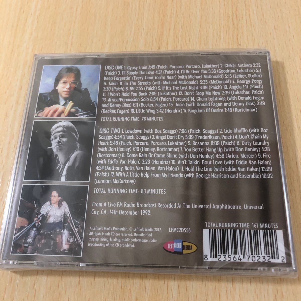 TOTO & Friends Thre Jeff Porcaro Tribute Concert 2CD // 輸入盤　新品未開封 //_画像2