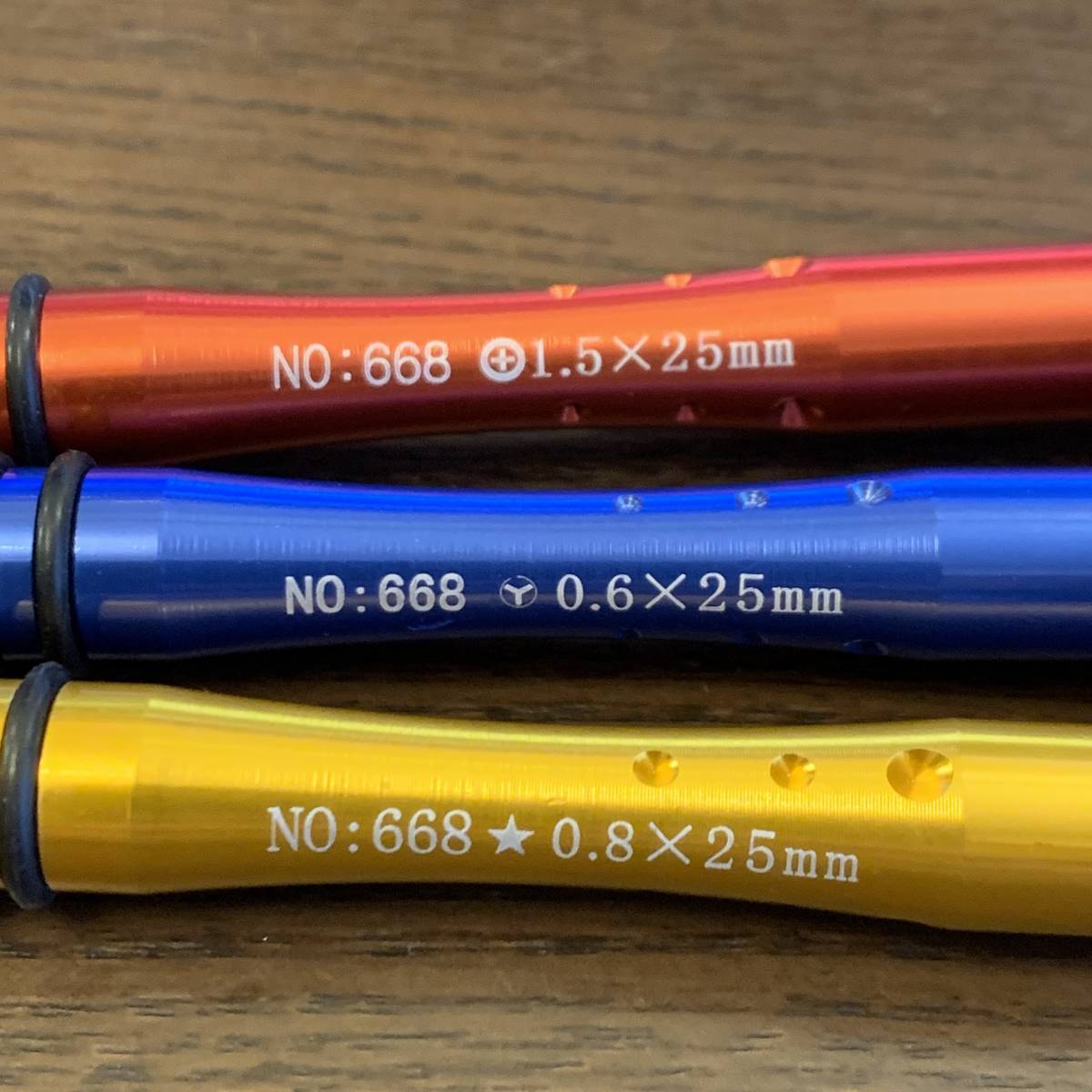 【新品】ドライバー 3点セット Y字0.6mm トルクス0.8mm ＋1.5mm_画像1