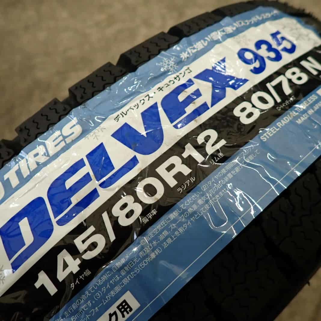 新品 2023年製 4本 会社宛送料無料 145/80R12×4J 80/78 LT トーヨー DELVEX 935 スチール 軽トラック 軽バン ハイゼット 特価 NO,D3444-12_画像4