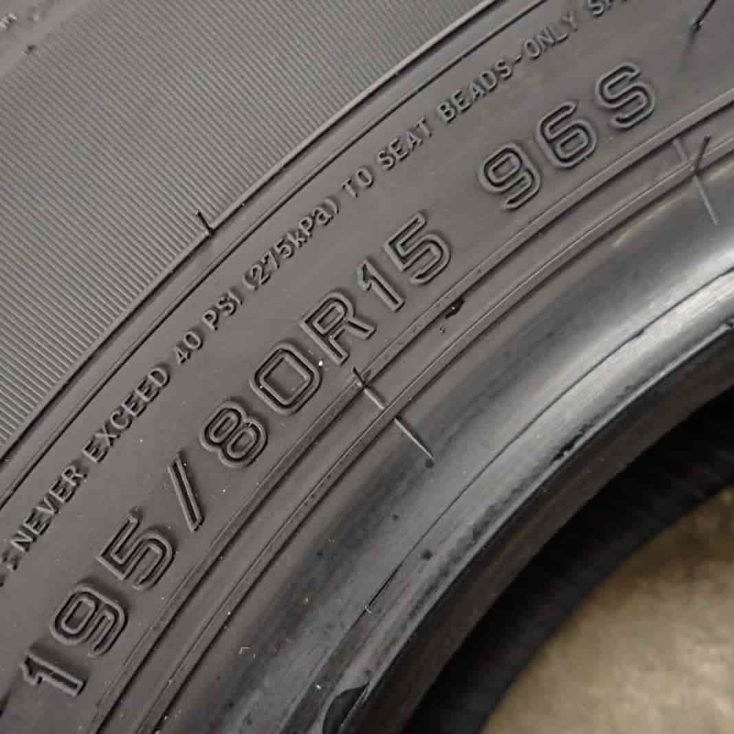 夏4本 会社宛 送料無料 195/80R15 96S ダンロップ グラントレック AT20 2023年製 バリ溝 ジムニー シエラ エスクード 店頭交換OK NO,E6972_画像6