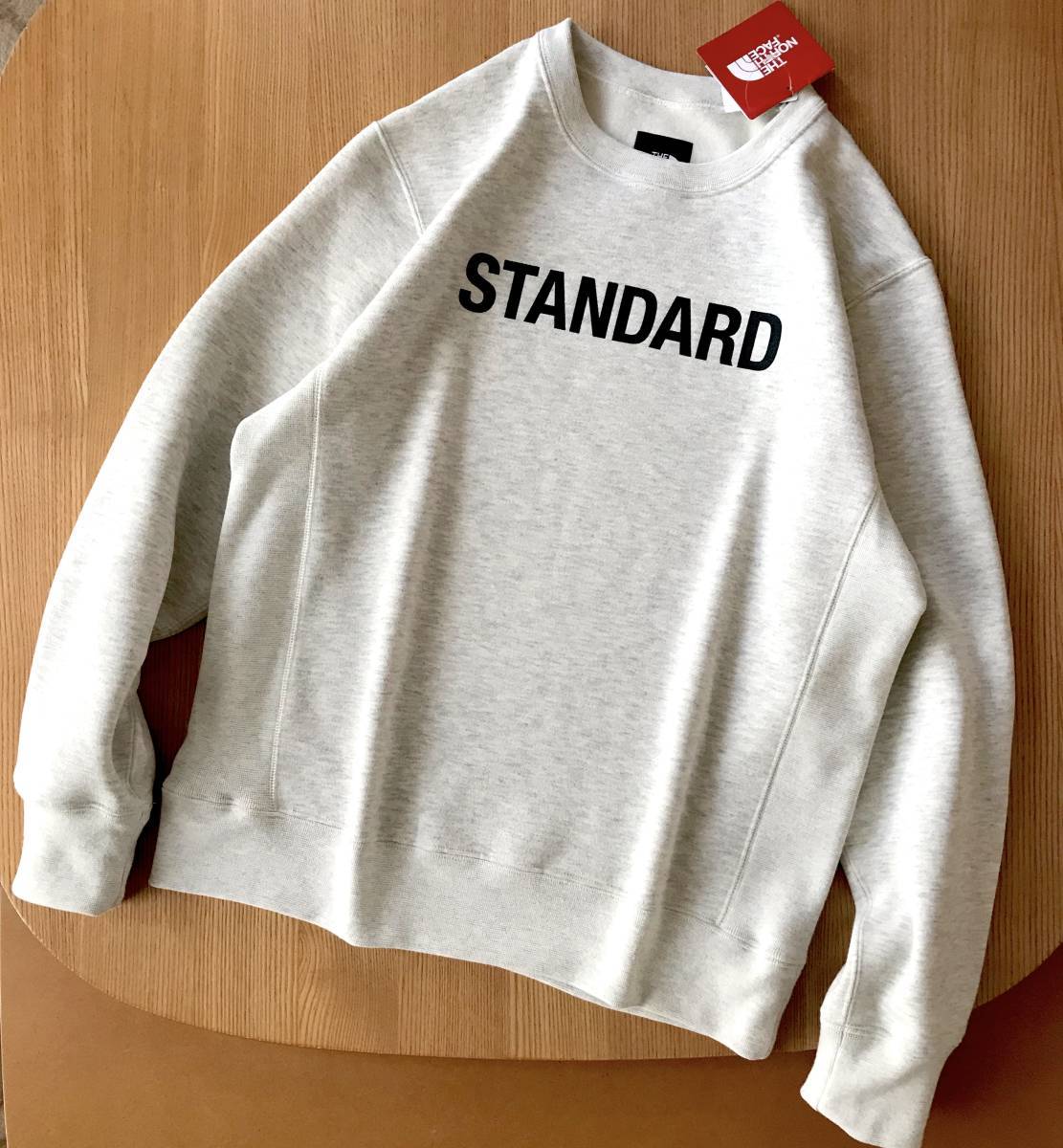 限定 XLサイズ★ THE NORTH FACE standard / STANDARD CREW / OM オートミール / ノースフェイス スタンダード スウェット シャツ