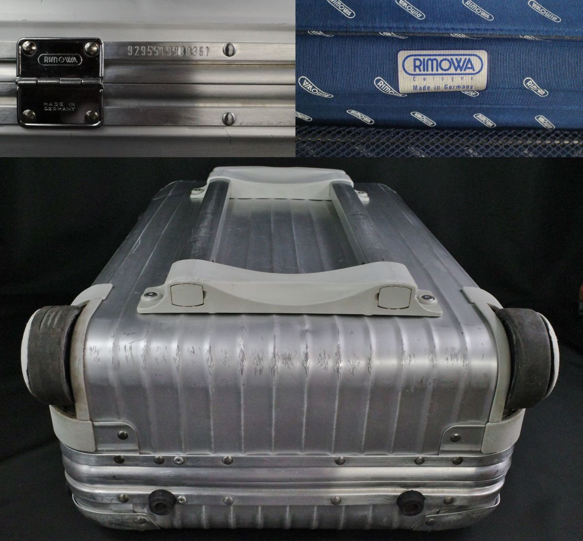 RIMOWA リモワ 旧番929.55『TOPAS/トパーズ』 2輪 キャビン・トロリー【38L】稀少　946477