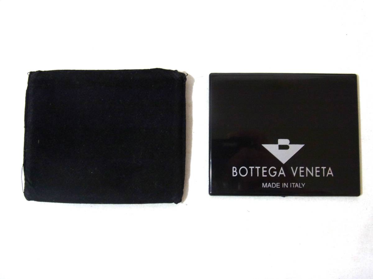 USED ボッテガ・ヴェネタ BOTTEGA VENETA イタリア製 レザー ポシェット 使用感有/ パーティー宴会 スマホ入_ミラー付き