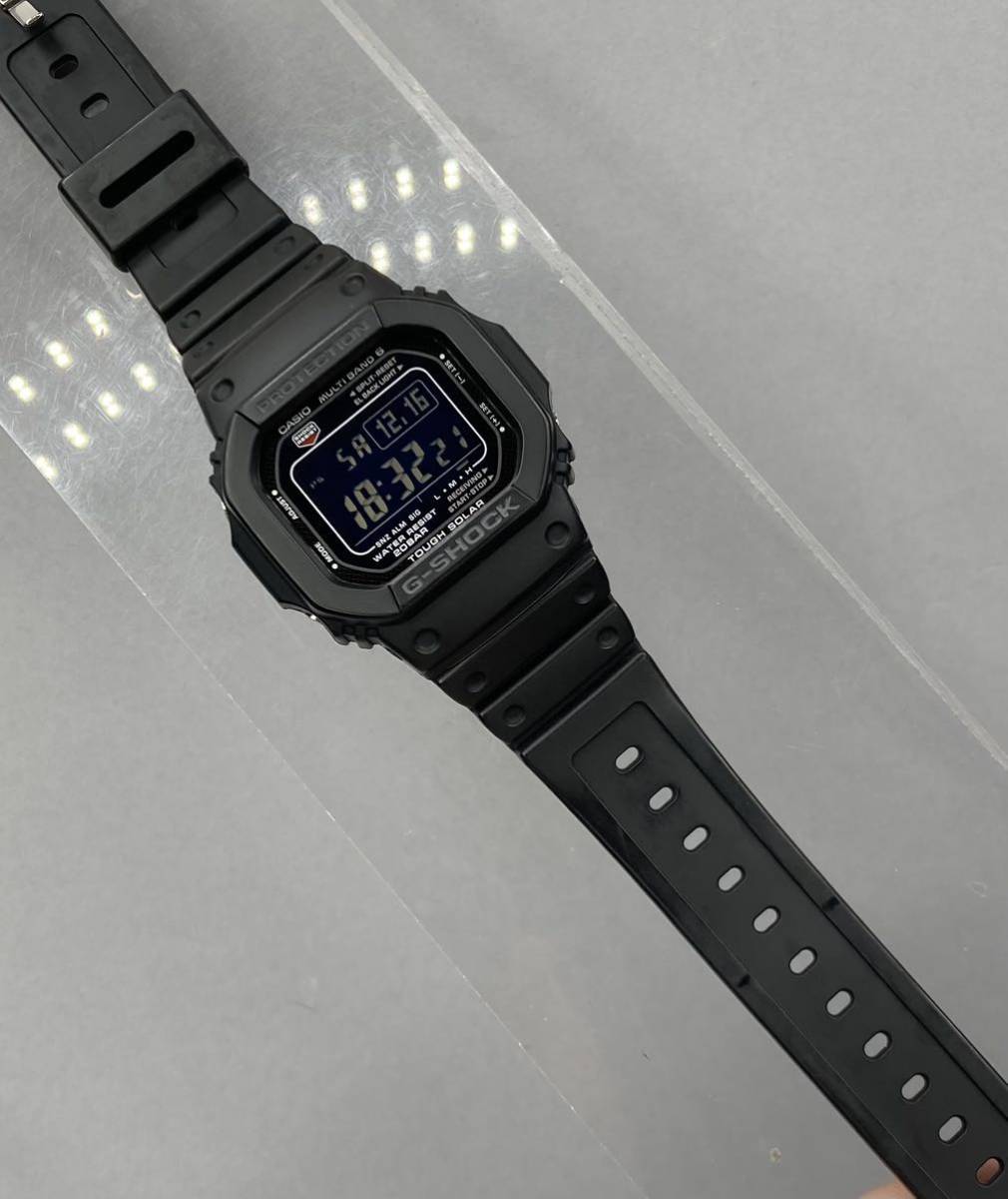 美品 CASIO G-SHOCK GW-M5610-1BJF タフソーラー 電波受信 電波ソーラー マルチバンド6 スクウェア ブラック スピード 反転液晶 オリジン _画像10