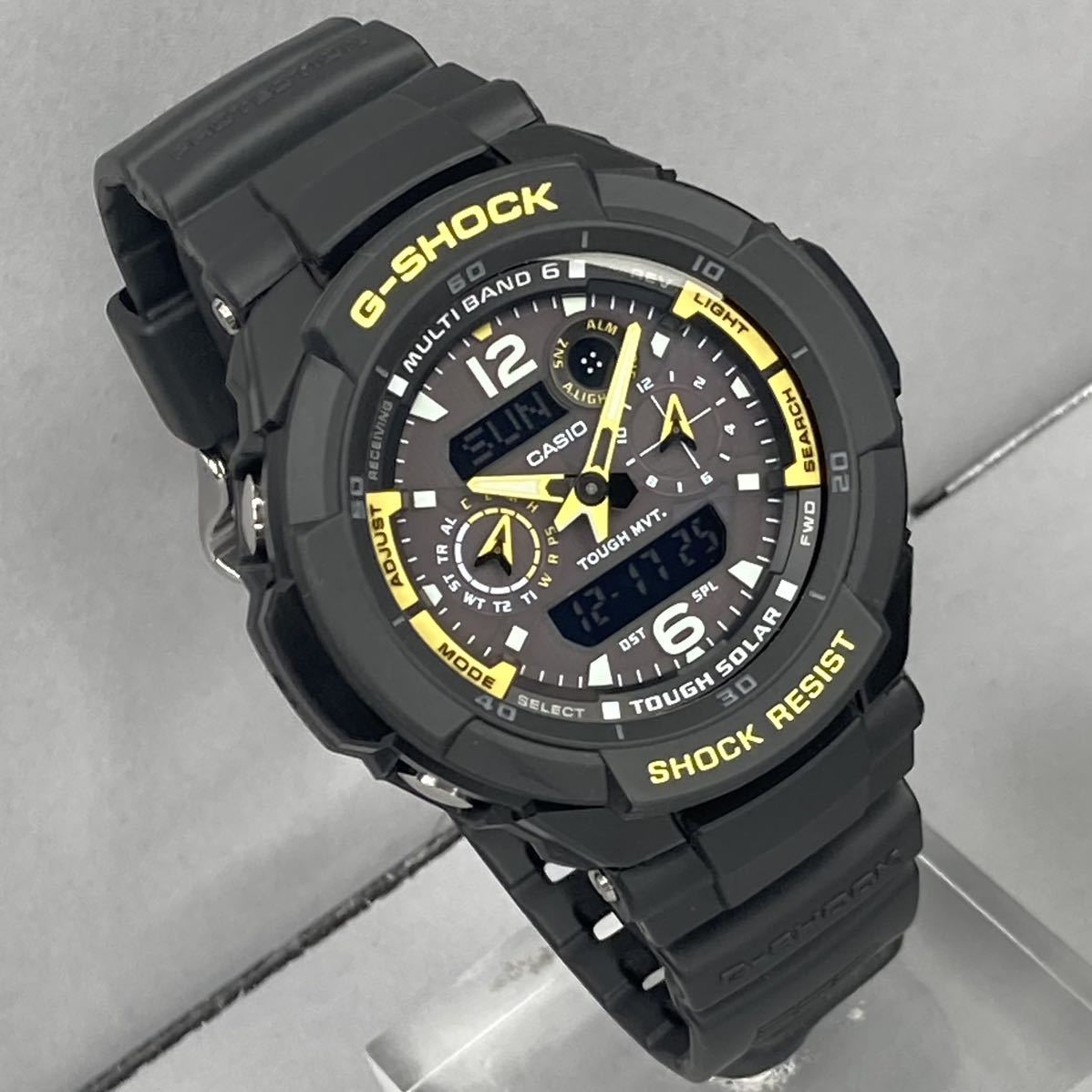 未使用同様極美品G-SHOCK GW-3500B-1AJF スカイコックピット タフソーラー 電波受信 電波ソーラー マルチバンド6 ブラック 反転液晶_画像2