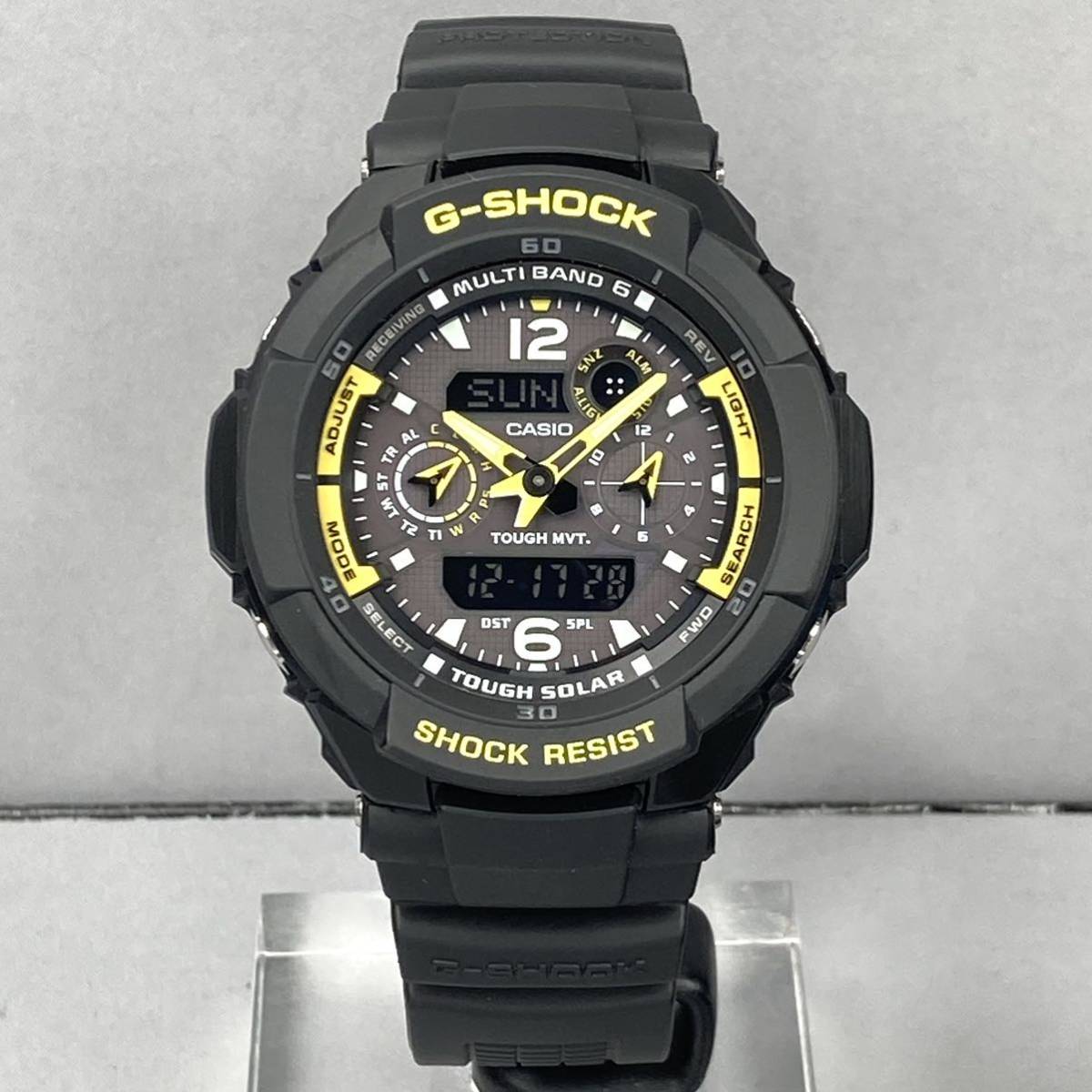 未使用同様極美品G-SHOCK GW-3500B-1AJF スカイコックピット タフソーラー 電波受信 電波ソーラー マルチバンド6 ブラック 反転液晶_画像5