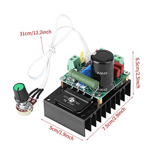  12-110V AC15-160V DC300W DCモータ 速度ドライバコントローラ 速度コントローラレギュレー PWM速度制_画像2