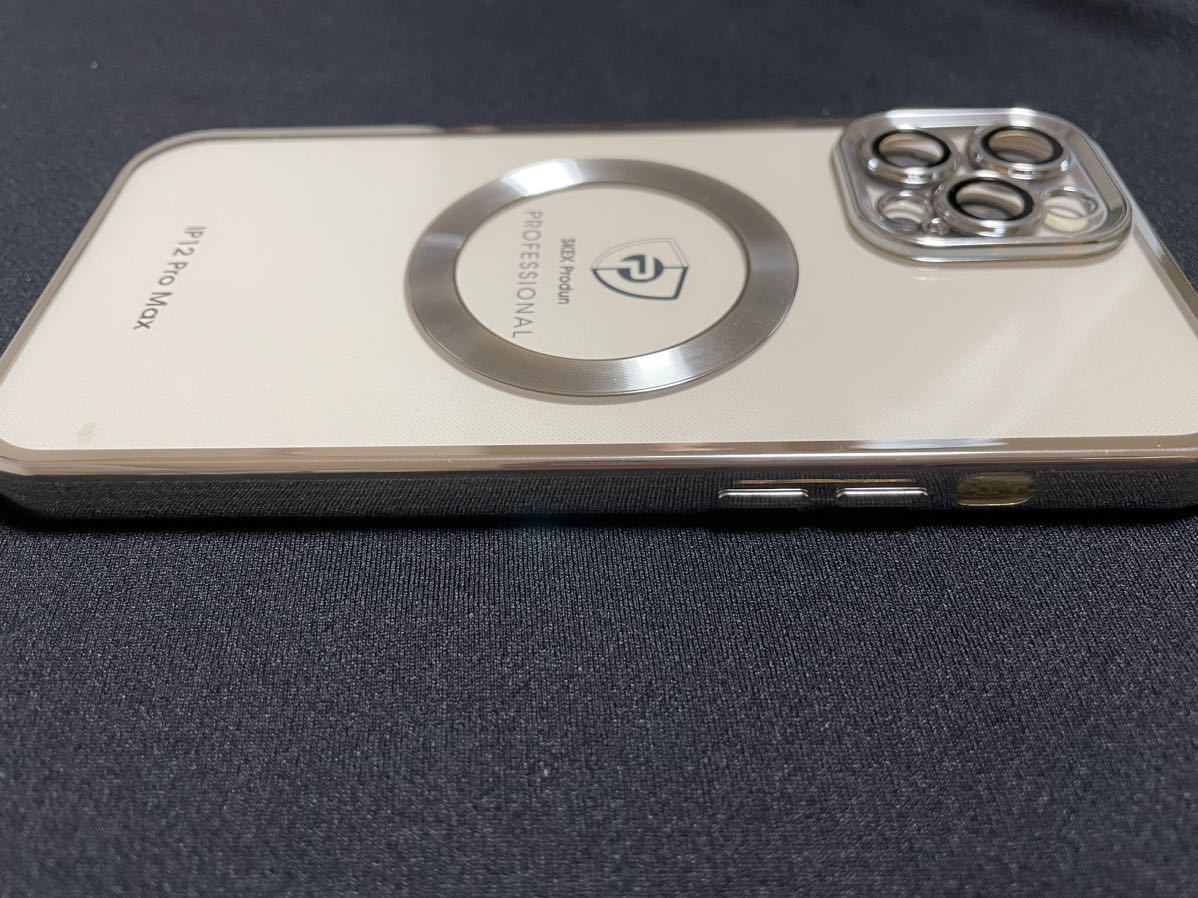 c39 iPhone 12 Pro Max 用 ケース クリア カバー MagSafe 対応 ワイヤレス充電 アイフォン 12 プロマックス ストラップホール付き_画像4
