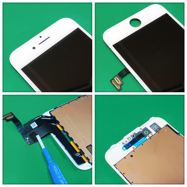純正再生品 iPhone7 フロントパネル 白 フィルム付 純正液晶 自社再生 業者 LCD 交換 画面割れ iphone 修理 ガラス割れ ディスプレイ_画像2