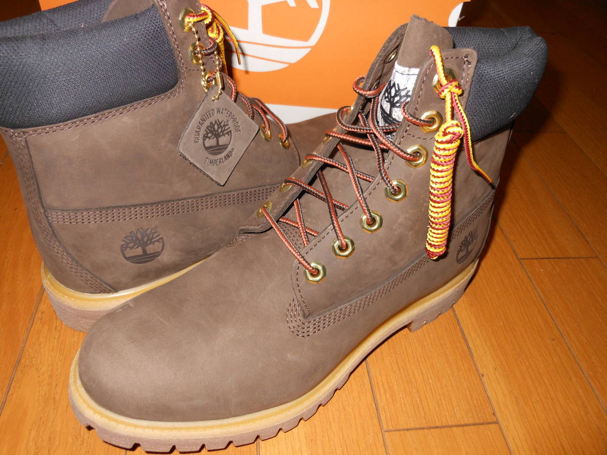 ★送料無料★★防水★★新品★未使用★Timberland ティンバーランド PREMIUM WATERPROOF BOOT DARK BROWN NUBUCK 27.5cm №81_画像3