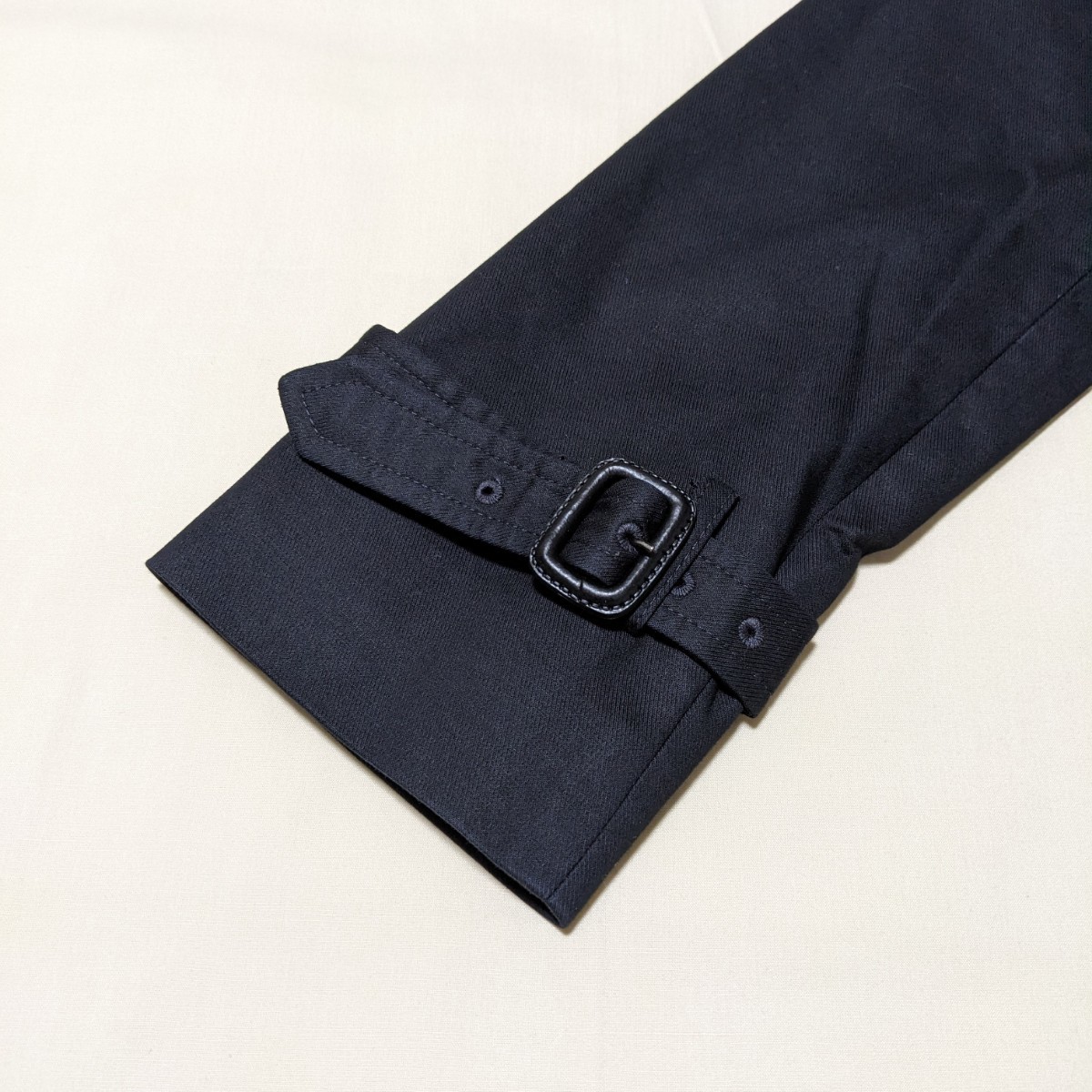 +FZ81 RHYME ライム フォーマル レディース L 長袖 コート トレンチコート 紺 ライナー付き ビジネス セレモニー_画像5