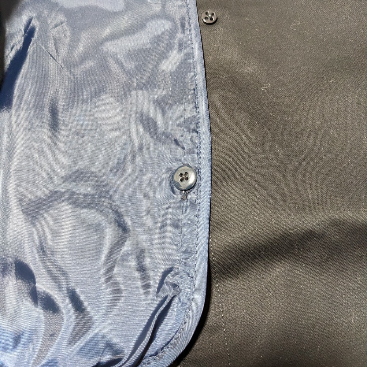 +FZ81 RHYME ライム フォーマル レディース L 長袖 コート トレンチコート 紺 ライナー付き ビジネス セレモニー_画像7