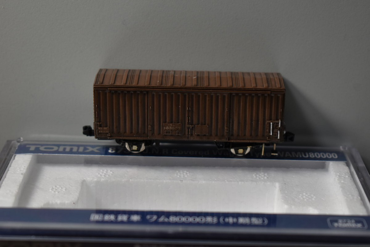 【ジャンク】国鉄貨車ワム80000型(中期型) TOMIX8734 鉄道模型 Nゲージ 1/150_画像2