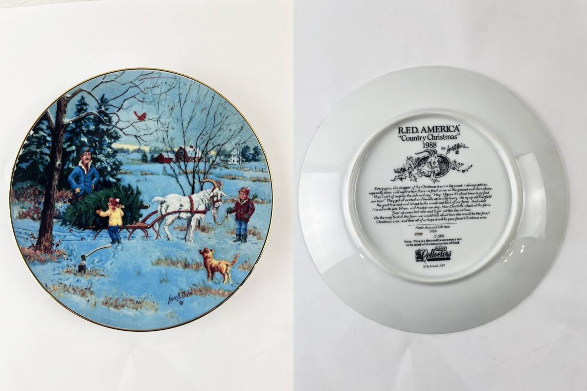 飾皿 8枚 イヤープレート まとめ クリスマスプレート 絵皿 インテリア雑貨 洋食器 シリアル C_画像9