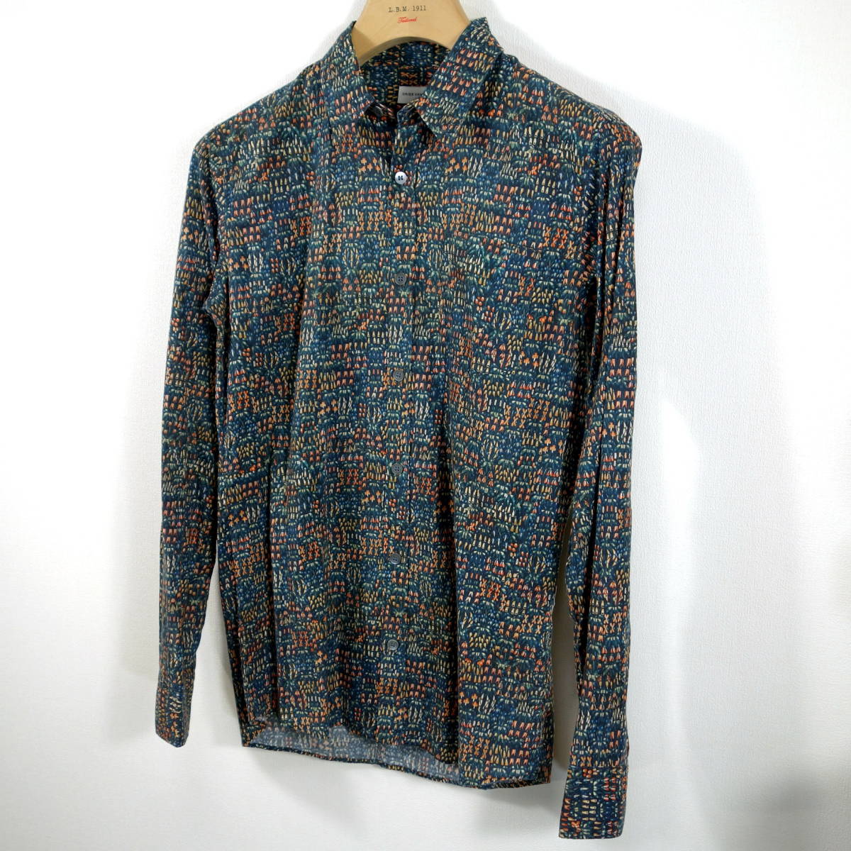 美品】ドリスヴァンノッテン 幾何学柄シャツ DRIES VAN NOTEN サイズ 美品】ドリスヴァンノッテン 幾何学柄シャツ DRIES VAN NOTEN サイズ