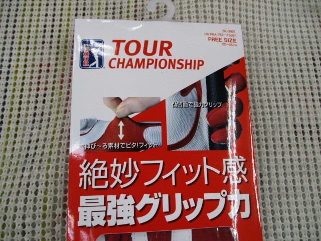 # new goods # diamond corporation #PGA TOUR#TOUR CHAMPIONSHIP#GL-3007# free size (22~25cm)# Golf glove 3 sheets ##