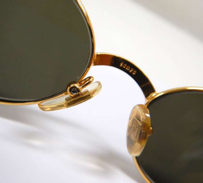 FENDI Fendi Vintage FS300 панцирь черепахи рисунок солнцезащитные очки FB2758 51*19 Gold цвет × Brown черный линзы с футляром Италия производства 