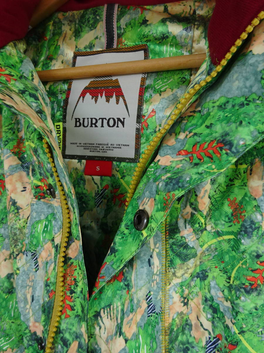 ★新品★バートン★BURTON★WZ ZANY JACKET JUNGLE レディース サイズＳ 定価29,700円スノボ ジャケット 上　スノーボードウェア_画像3