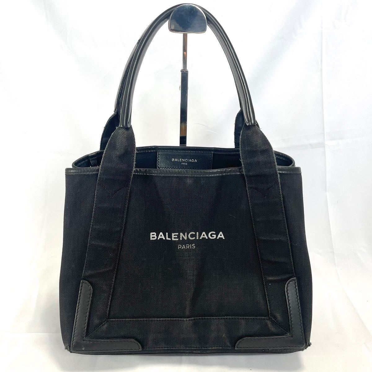  Balenciaga бегемот ss большая сумка черный парусина Logo BALENCIAGA бегемот s чёрный 
