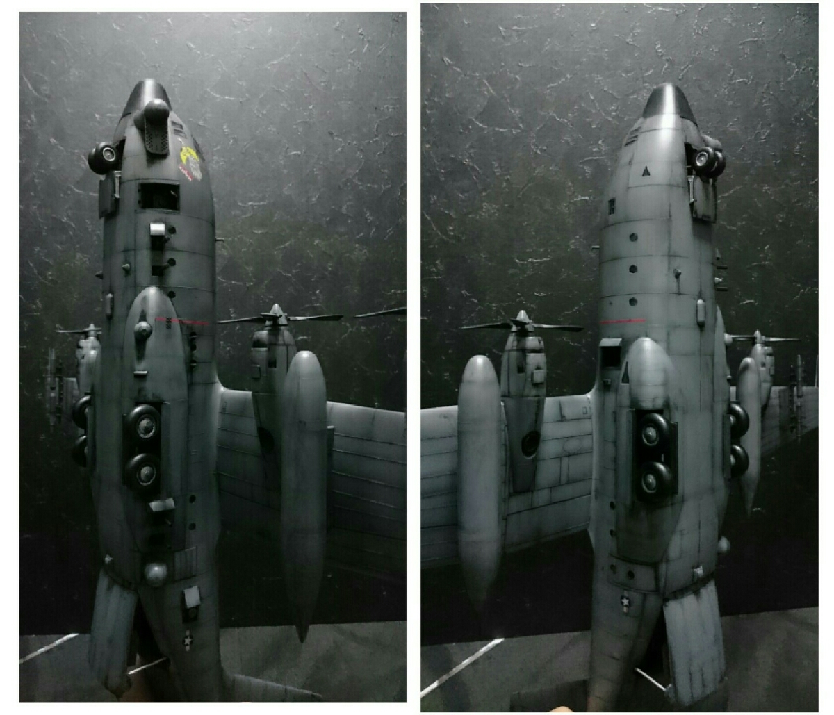 1/48ita rely Lockheed AC-130 is -kyu Lee z gun sip painting finished work 