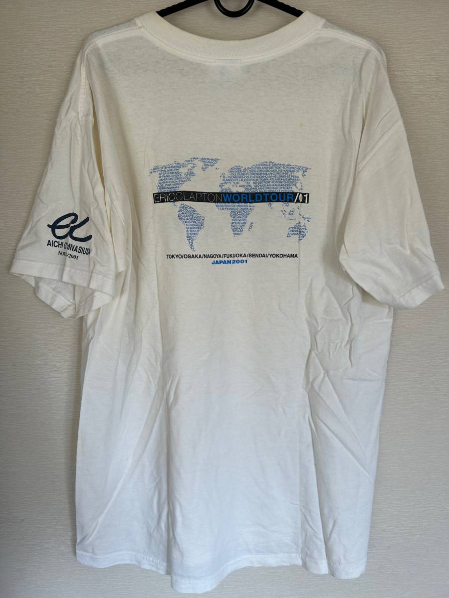 MM 32【未着用】エリック・クラプトン 2001年11月24日 名古屋公演 Tシャツ ヴィンテージ Eric Clapton Japan Tour T shirt vintage_画像2